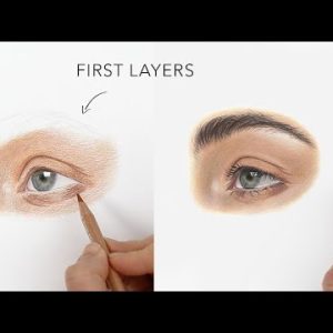 How to Layer with Colored Pencils - Draw a Realistic Eye