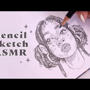 ✦ ASMR pencil drawing in my sketchbook ✦