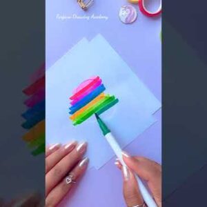 🌈+❤  Rainbow Love  #creativeart  #satisfying