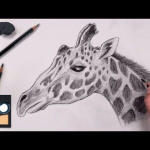 How To Draw a Giraffe | EASY Sketch Tutorial (Step by Step)