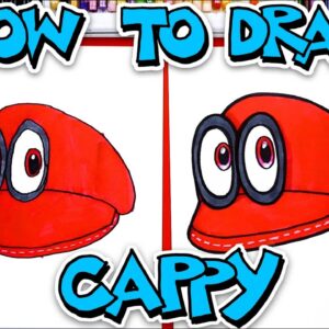 How To Draw Cappy The Hat From Mario Odyssey