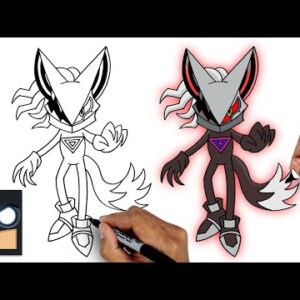 How To Draw Infinite Sonic | Sonic the Hedgehog Draw & Color