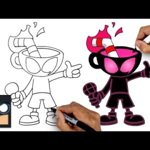 How To Draw Nightmare Cuphead | YouTube Studio Art Tutorial