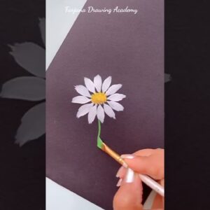 How to paint Flower || Acrylic Painting  #painting  #creativeart #satisfying