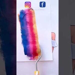Instagram vs Facebook || Hair painting  #creativeart  #satisfying