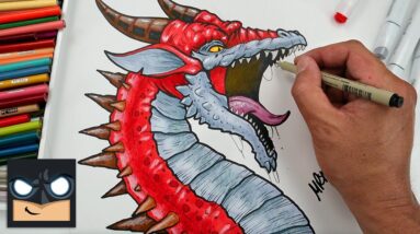How To Draw a Dragon | BEST DRAWING Process Revealed!