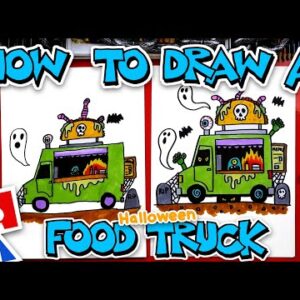 How To Draw A Haunted Spooky Taco Truck