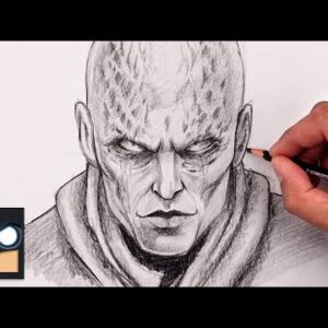 How To Draw Gorr the God Butcher | YouTube Studio Sketch Tutorial