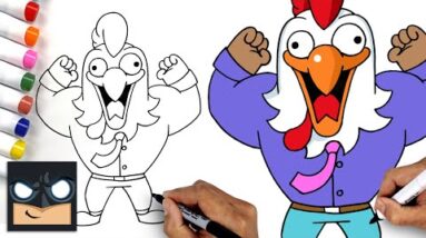How To Draw Rumbleverse Chicken | YouTube Studio Art Tutorial