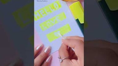 Amazing Hacks for students || How To Erase Highlighter With Lemon #creativeart  #satisfying