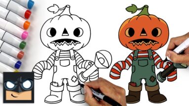Hello Neighbour 2 | How To Draw Pumpkin Kid