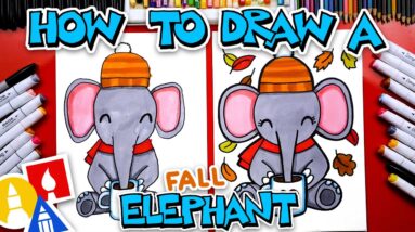 How To Draw A Fall Elephant - Autumn