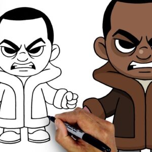 How To Draw Candyman | Halloween Drawing Tutorial