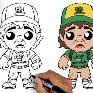 How To Draw Dustin | Stranger Things