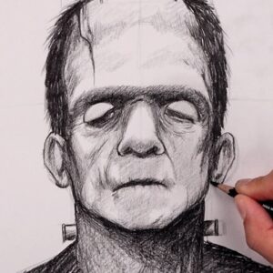 How To Draw Frankenstein | Halloween Sketch Tutorial