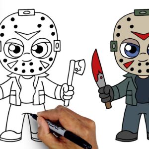 How To Draw Jason Voorhees | Friday the 13th