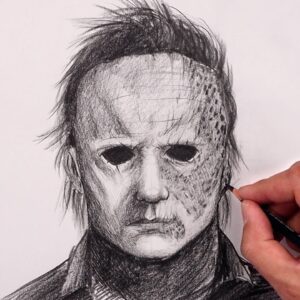 How To Draw Michael Myers | Halloween Ends Sketch Tutorial