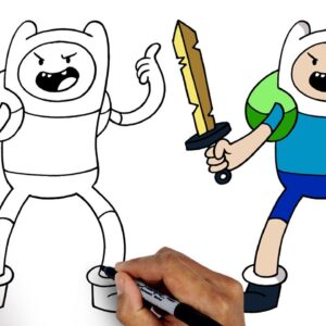 How To Draw Multiversus | Finn The Human