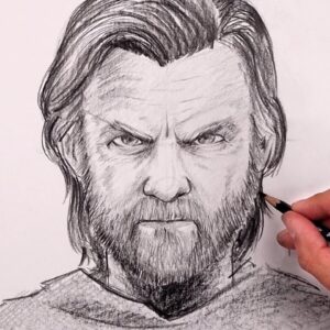 How To Draw Obi Wan Kenobi | Sketch Tutorial