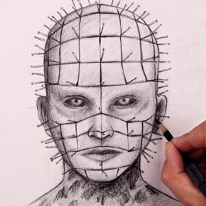 How To Draw Pinhead | Hellraiser 2022 Sketch Tutorial
