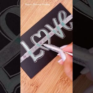 Hand Lettering with Metallic Brush Pens || Calligraphy #brushlettering #CreativeArt #Satisfying