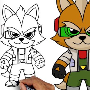 How To Draw Fox McCloud | Starfox
