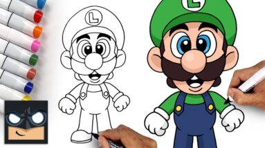 How To Draw Luigi | Super Mario