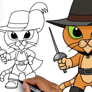 How To Draw Puss N Boots