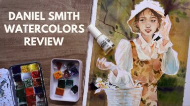 Daniel Smith Watercolors Review + Painting demo