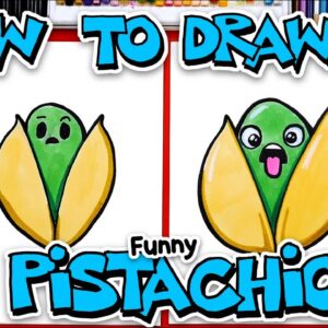 How To Draw A Funny Pistachio