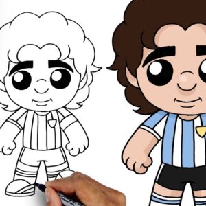 How To Draw Diego Maradona