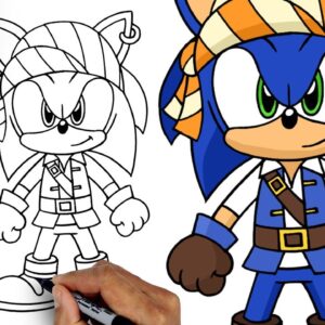 How To Draw Pirate Sonic | LIVE CHAT PREMIERE!