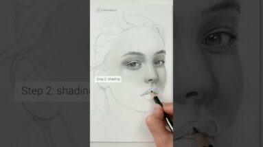 Sketching and Shading a Face with Graphite Pencils