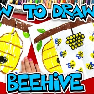 How To Draw A Beehive Bees Honeycomb - Folding Surprise