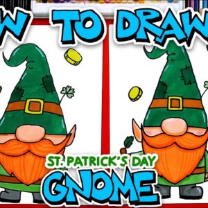 How To Draw A St Patrick's Day Gnome 🍀