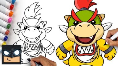 How To Draw Bowser Junior | Super Mario