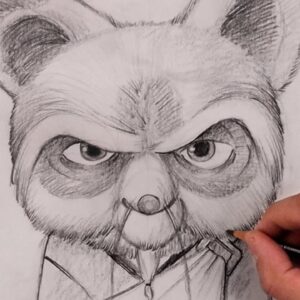 How To Draw MASTER SHIFU | KUNG FU PANDA | Sketch Tutorial