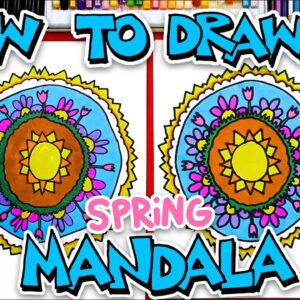How To Draw A Spring Mandala: Step-by-Step Art Lesson for All Ages