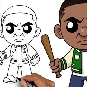 How To Draw Franklin | Grand Theft Auto V