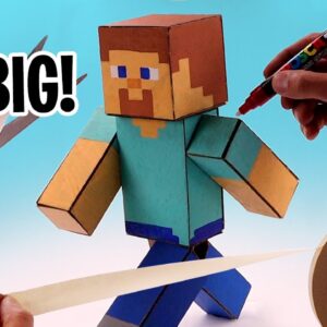Building Minecraft Steve in REAL LIFE Creative Mode