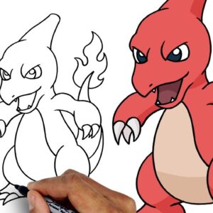How To Draw Charmeleon | Pokemon for Beginners