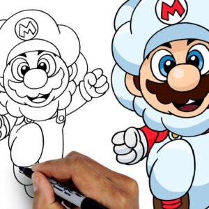 How To Draw Cloud Mario | Step by Step