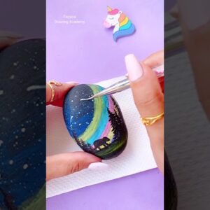 Rock painting || Painting on Stone #satisfying #painting #shorts