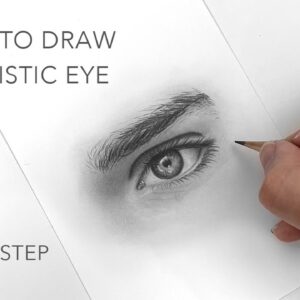 Learn How To Draw a Realistic Eye with Graphite Pencils - Step by Step Drawing Tutorial