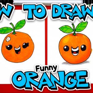 How To Draw A Funny Cartoon Orange