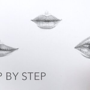 Practice Drawing Lips - step by step for beginners