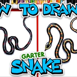 How To Draw A Garter Snake