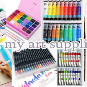 All My Art Supplies  || Drawing Materials || Useful drawing materials || Farjana Drawing Academy