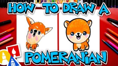 How To Draw A Pomeranian Puppy