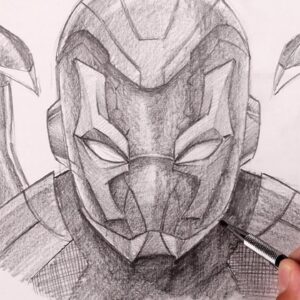 How To Draw Blue Beetle | Sketch Tutorial